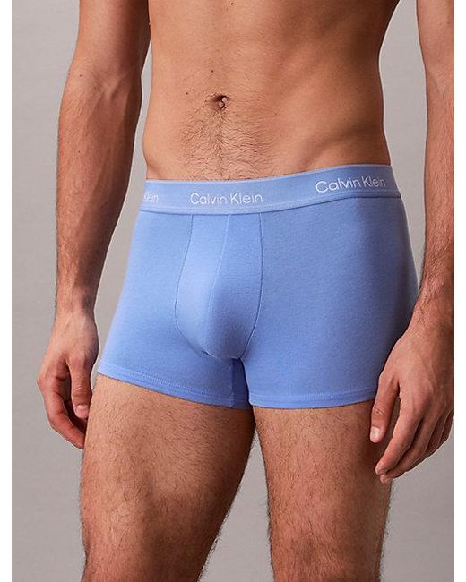 Calvin Klein Blue 3 Pack Trunks for men