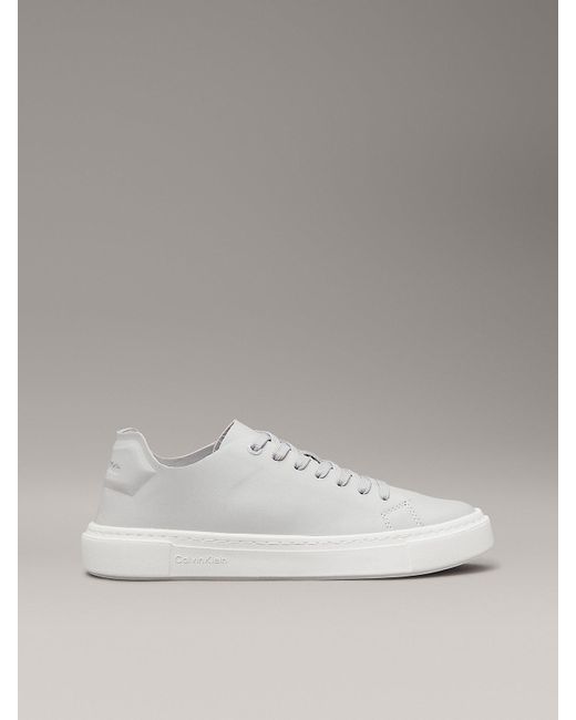 Calvin Klein Metallic Leather Trainers