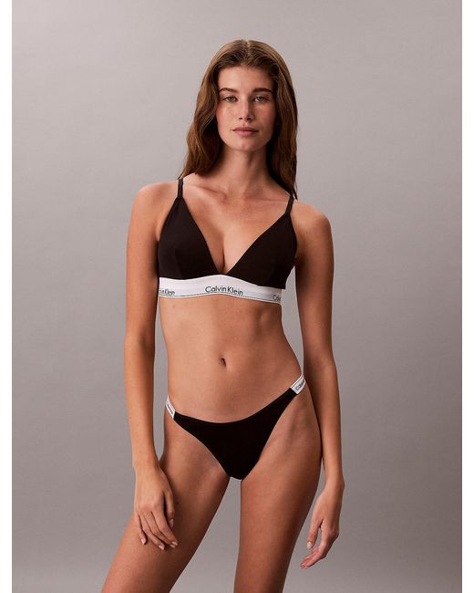 Calvin Klein Gray 3 Pack Dipped Thongs