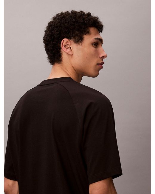 Calvin Klein Black Performance Cotton Blend Gym T-Shirt for men