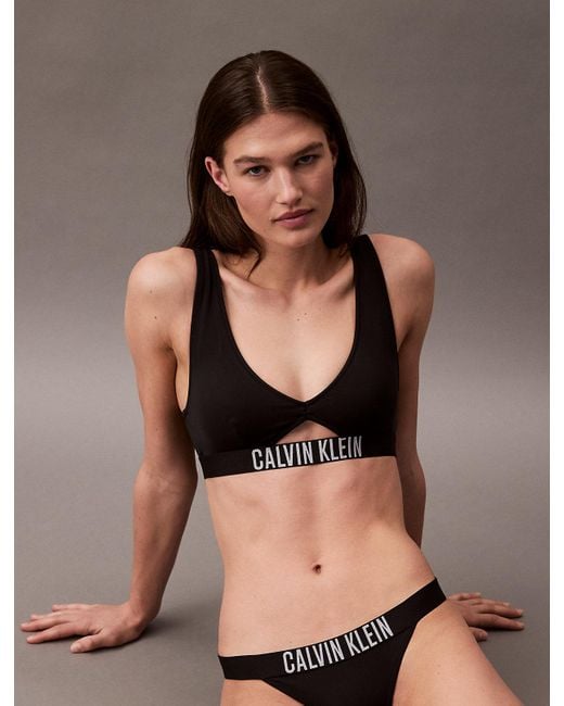 Calvin Klein Black Bralette Bikini Top