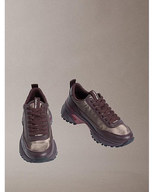 Calvin Klein Multicolor Trailblazer — Leather Runner Trainers