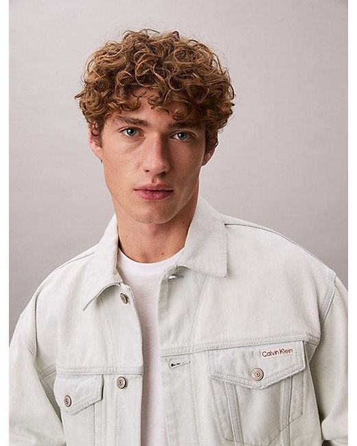 Calvin Klein Gray Jeans 90S Denim Jacket for men