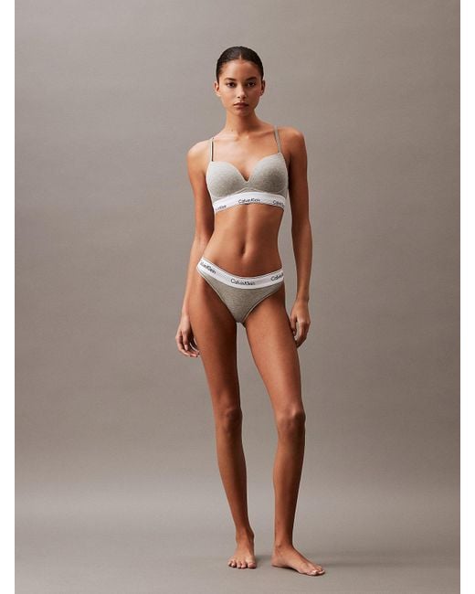 Calvin Klein Brown Push Up Plunge Bra