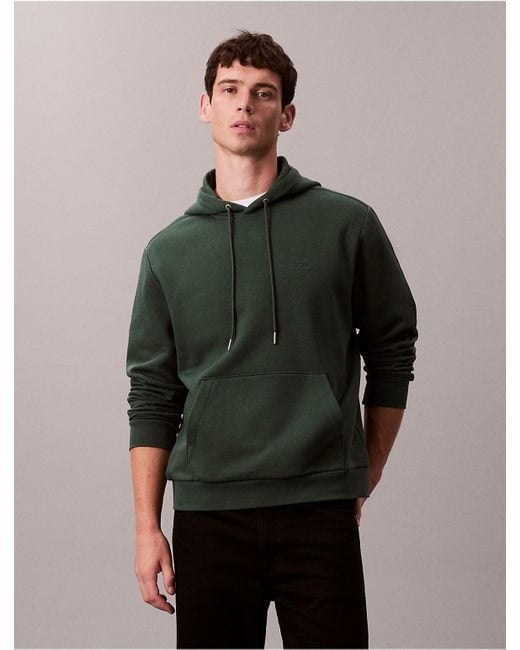 Calvin Klein Green Calvin Klein Archive Logo Fleece Hoodie for men