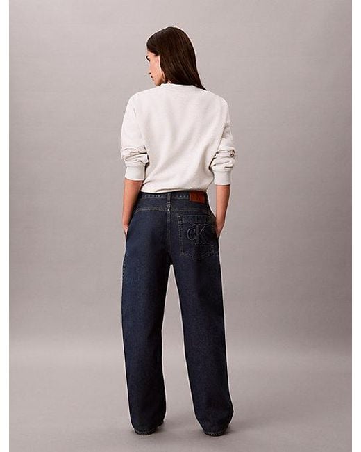 Calvin Klein Blue Jeans Relaxed Cargo Barrel Jeans