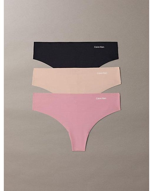 Calvin Klein Multicolor 3 Pack Thongs