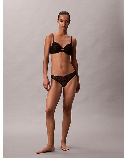 Calvin Klein Black Bikini Briefs Sensual Stretch Lace