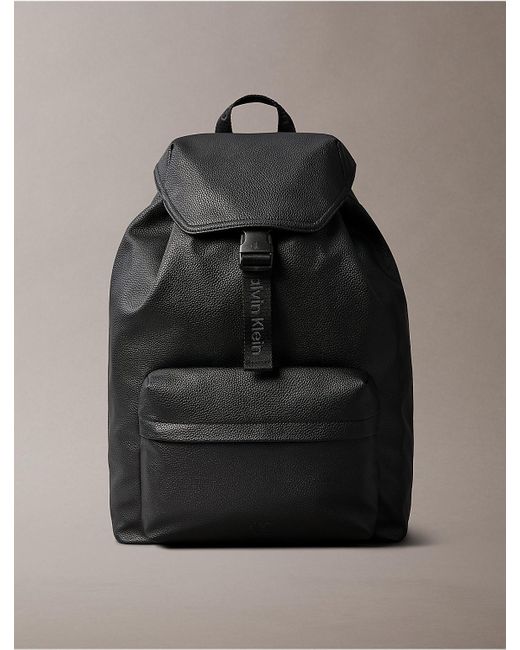 Calvin Klein Black All Day Flap Backpack for men