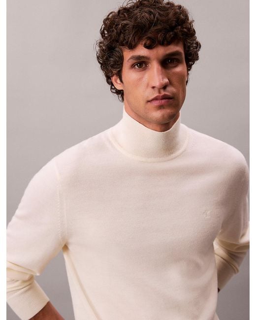 Maglione Con Collo A Lupetto di Calvin Klein in Pink da Uomo