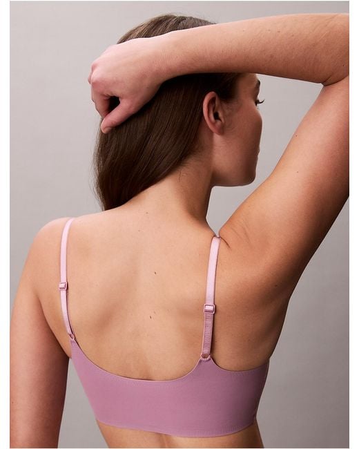 Calvin Klein Pink Invisibles Wirefree Lightly Lined Bralette