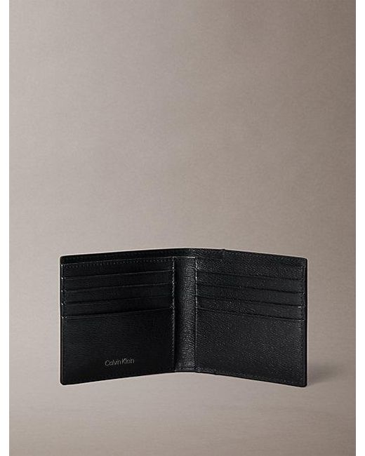 Calvin Klein Gray Emblem Logo Bifold Wallet for men