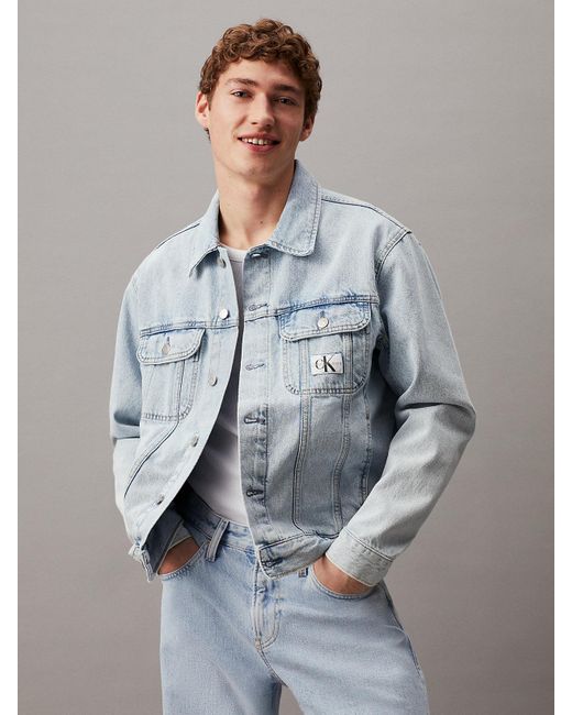 Calvin Klein Gray 90's Denim Jacket for men