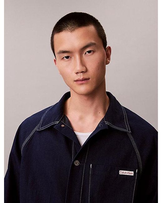 Calvin Klein Blue Denim Jackets for men