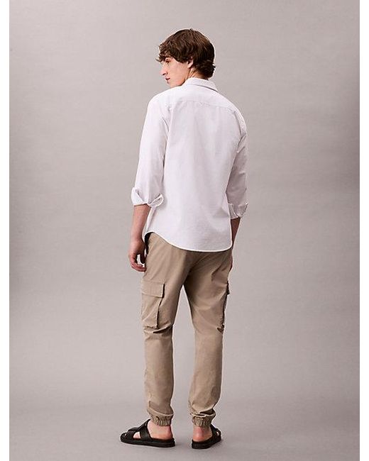 Calvin Klein Multicolor Jeans Skinny Ripstop Cargo Pants for men