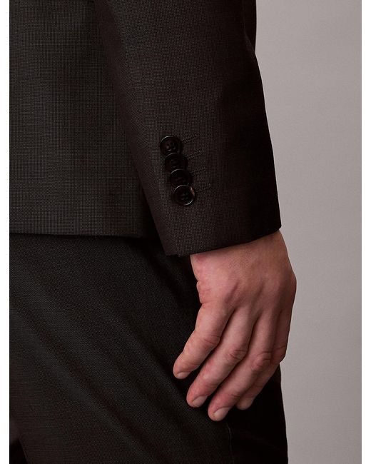 Calvin Klein Gray Micro Dot Slim Blazer for men