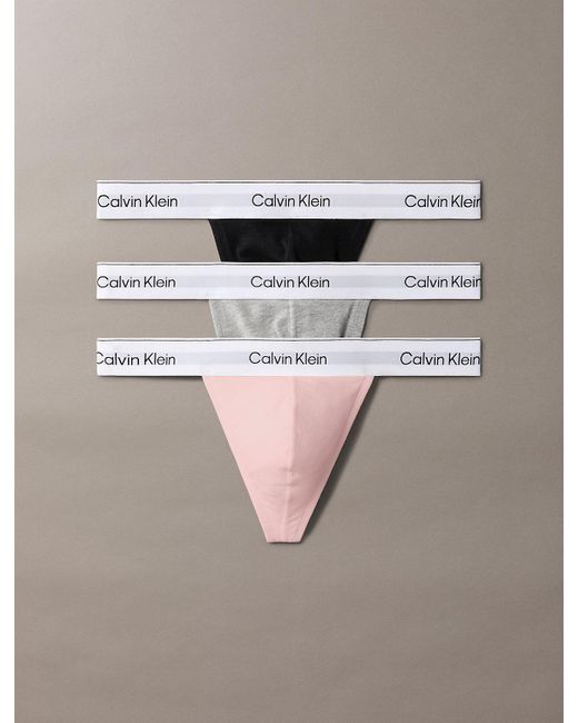Calvin Klein Gray 3-Pack Thong for men
