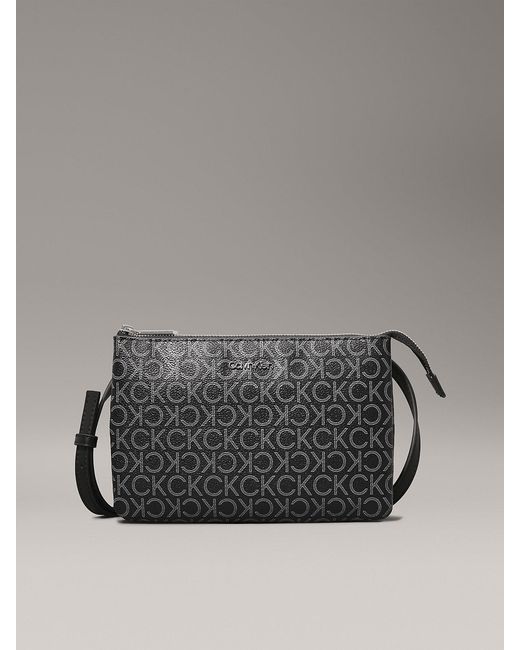 Calvin Klein Gray Crossbody Logo Pouch
