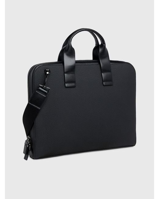 Calvin Klein Black Slim Laptop Bag for men