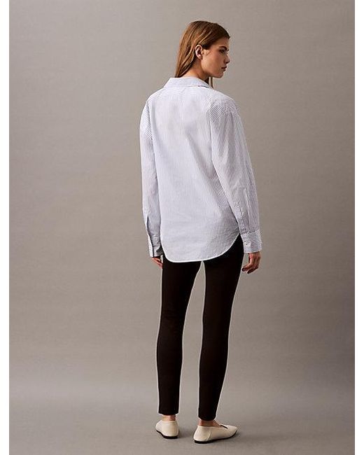 Calvin Klein Black Ponte Skinny Fit Trousers