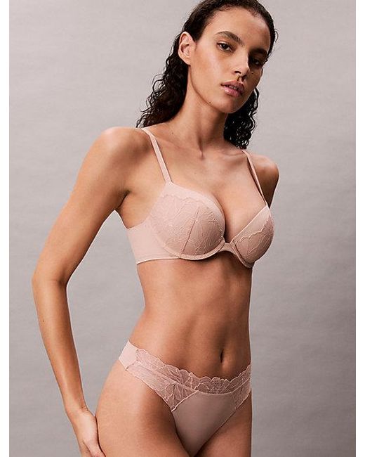 Calvin Klein Multicolor Push Up Plunge Bra Perfectly Fit Lace