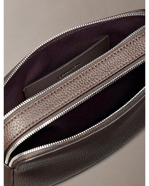 Calvin Klein Gray Logo Strap Camera Bag