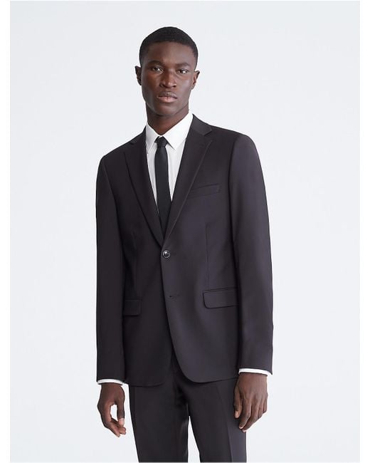 Calvin Klein Blue Skinny Fit Suit Jacket for men