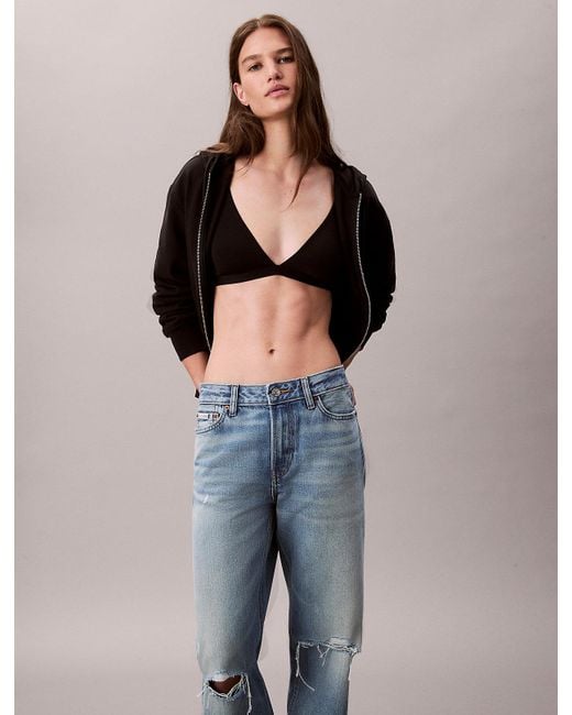 Calvin Klein Gray 90's Straight Jeans
