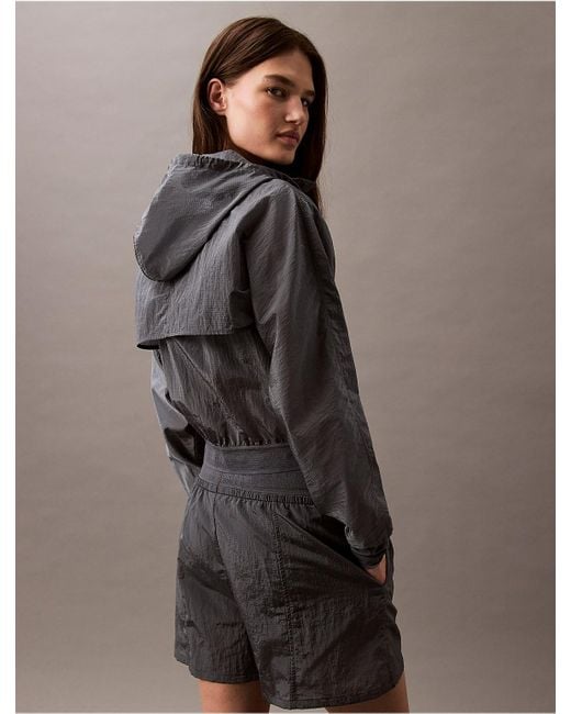 Calvin Klein Brown Active Icon Mesh Jacket