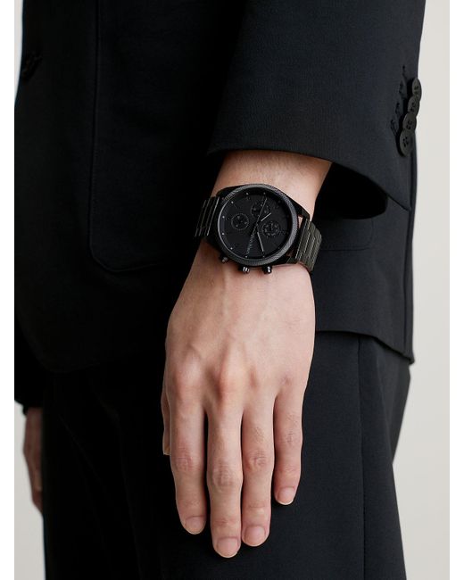 Calvin Klein Black Multifunction Link Bracelet Watch for men