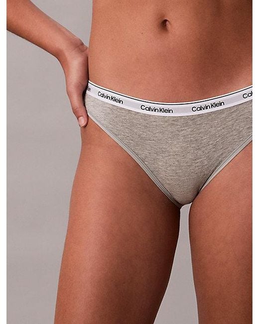 Calvin Klein Red 3 Pack Bikini Briefs Icon Logo