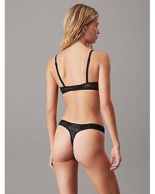 Calvin Klein Black Demi T-Shirt Bra Sheer Marquisette