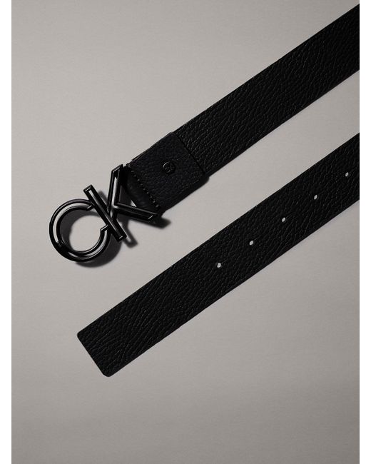 Calvin Klein Black Leather Belt for men