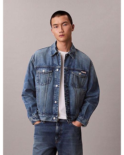 Calvin Klein Blue Jeans 90S Denim Trucker Jacket for men