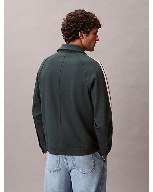 Calvin Klein Gray Milano Jersey Track Jacket for men