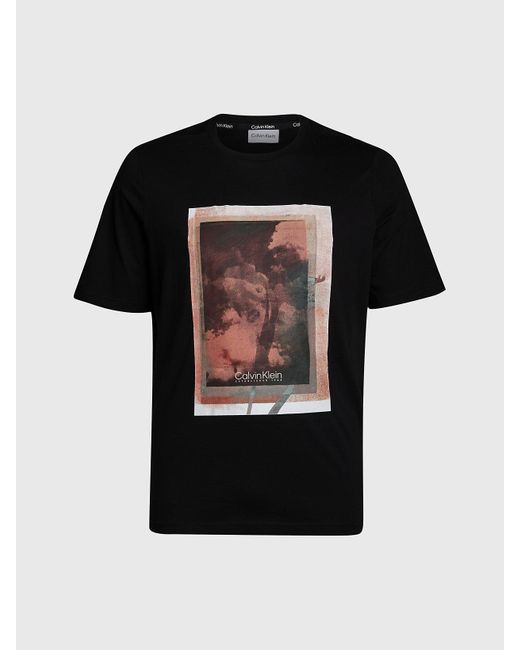 Calvin Klein Black Plus Size Photo Print T-shirt for men