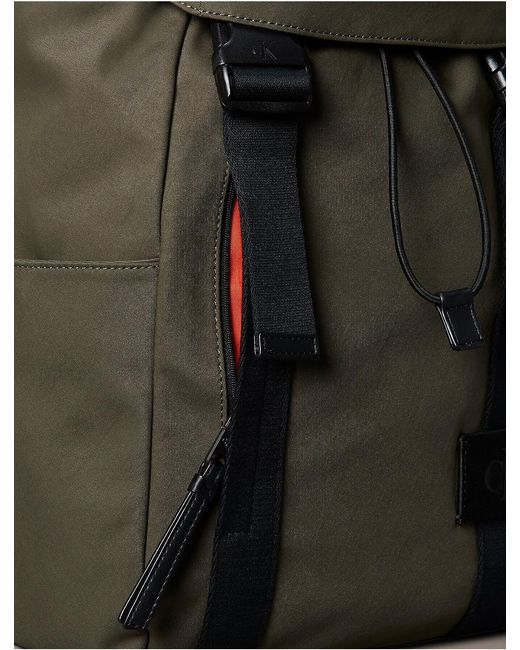 Calvin Klein Gray Canvas Backpack for men