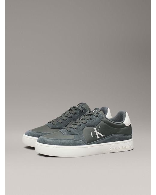 Calvin Klein Gray Suede Trainers for men