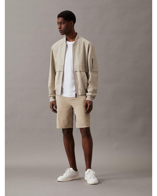 Short droit en tissu élastique technique Calvin Klein pour homme en coloris Natural