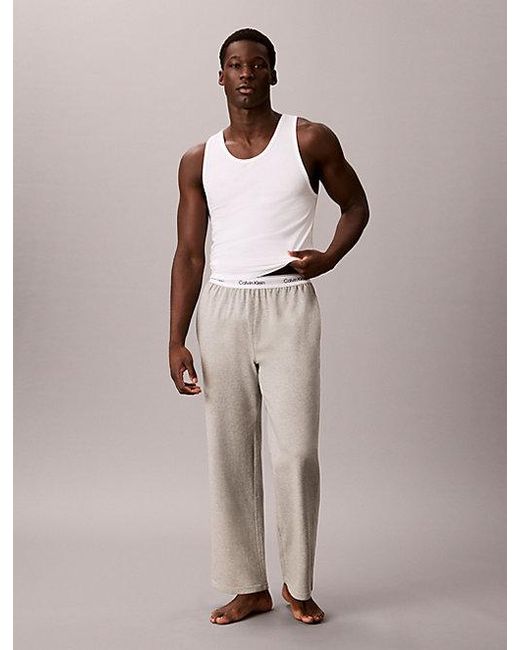 Calvin Klein Pyjamabroek in het Gray voor heren
