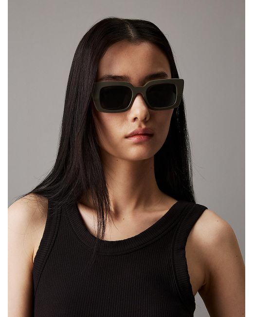 Calvin Klein Gray Butterfly Sunglasses Ck24512S