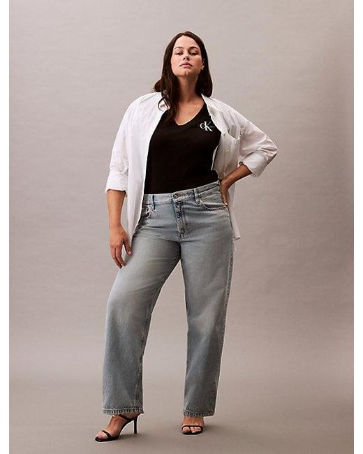 Calvin Klein Black 2Er-Pack T-Shirts Mit V-Ausschnitt