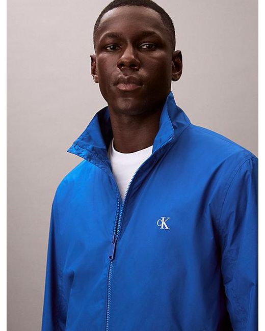 Calvin Klein Blue Jeans Technical Zip Up Jacket for men