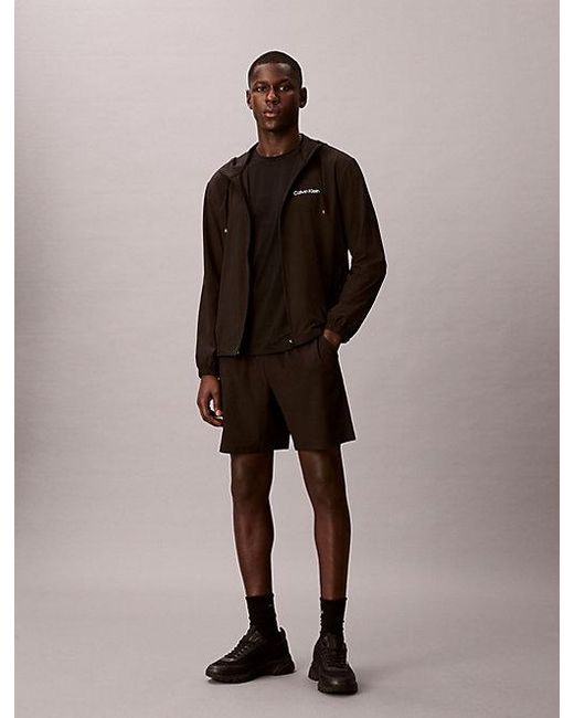 Calvin Klein Brown Sport Water Repellent Performance Gym Shorts for men