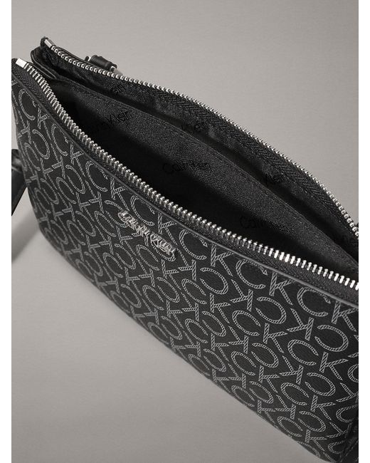 Calvin Klein Gray Crossbody Logo Pouch