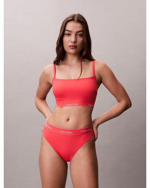 Calvin Klein Red Bikini Bottoms