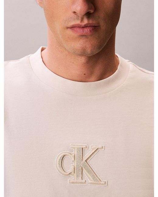 Calvin Klein Gray Monogram T-Shirt for men