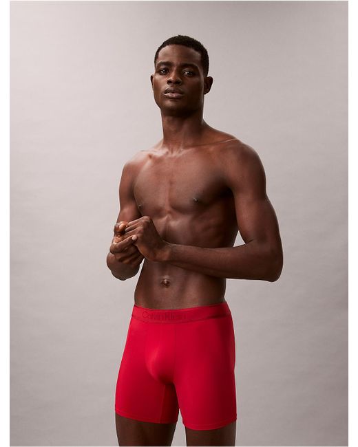 Calvin Klein Red Tonal Logo Boxer Brief for men