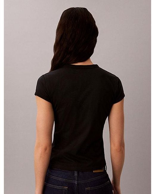 Calvin Klein Black Jeans Slim Heart Logo T-Shirt