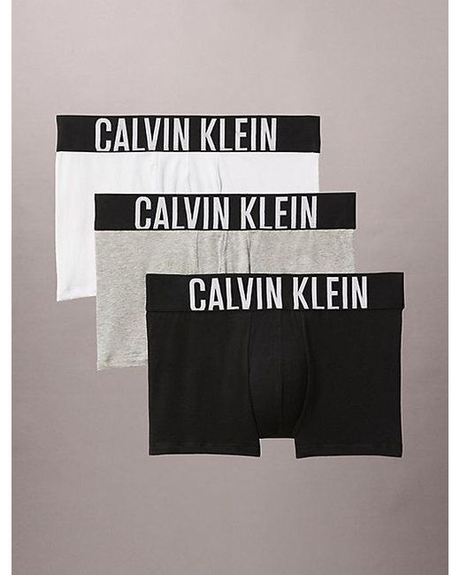 Calvin Klein Black Calvin Klein 3 Pack Intense Power Trunks for men